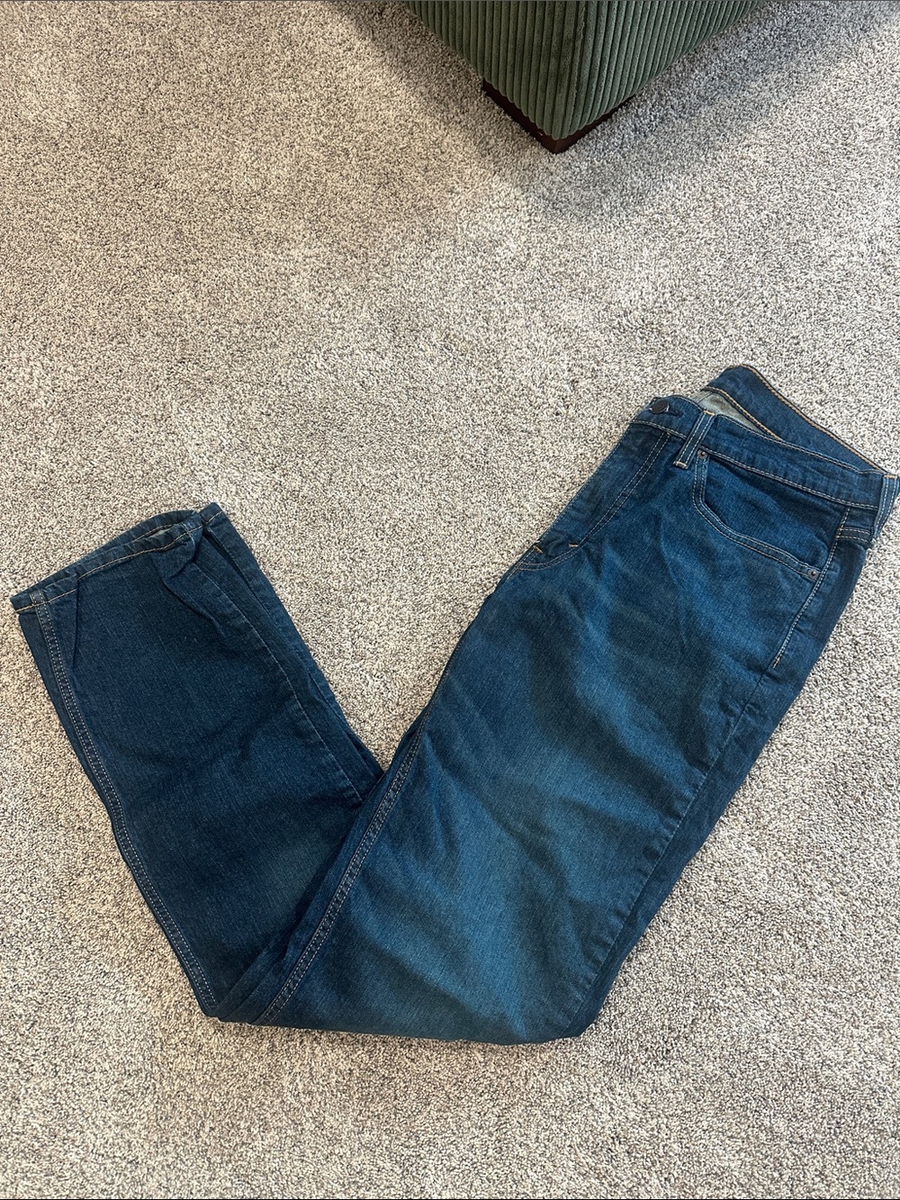 Levi's Straight Fit Dark Blue Jeans